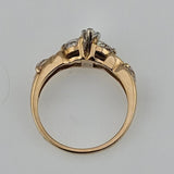 1.11 CTW Marquise Diamond Engagement Ring 14k Gold, Size 6.5