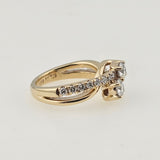 1.02 CTW Diamond Engagement Ring 14K Yellow Gold, Size 4.25