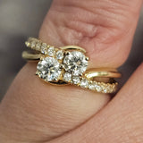 1.02 CTW Diamond Engagement Ring 14K Yellow Gold, Size 4.25