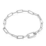 Sterling Silver Linked Chunky Bracelet
