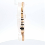 Sapphire and Diamond Bracelet in 14kt Yellow Gold
