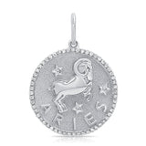 14k Gold & Diamond Zodiac Charm - Aries - 0.19ct