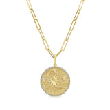 14k Gold & Diamond Zodiac Charm - Scorpio - 0.17ct