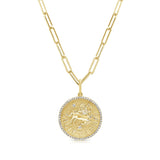 14k Gold & Diamond Zodiac Charm - Sagittarius - 0.17ct