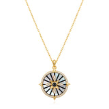 Gold Astrolabe Necklace