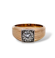 0.48 CTW Diamond Band in 14k Yellow Gold, Size 10