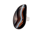 Sterling Silver Agate Ring
