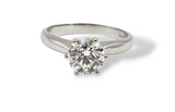 1.68CT. Round Brilliant Cut Diamond Solitaire Engagement Ring in 14k White Gold, Size 7.5