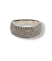 1.15 CTW Diamond Ring in 14k White Gold, Size 8