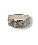 1.15 CTW Diamond Ring in 14k White Gold, Size 8