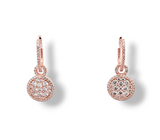 Cubic Zirconia sterling drop earrings