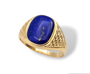 Lapis Lazuli Ring in 14kt Yellow Gold, Size 11.25