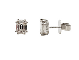 0.72 CTW Diamond Stud Earrings in 14kt White Gold
