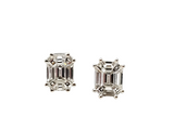 0.72 CTW Diamond Stud Earrings in 14kt White Gold