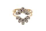 14kt yellow gold diamond enhancer wrap