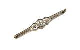 Sapphire and Diamond Brooch in 14kt White Gold