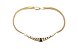 Sapphire and Diamond Bracelet in 14kt Yellow Gold