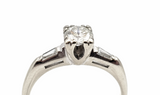0.56 CTW Diamond Engagement Ring in 14kt White Gold, Size 6.5