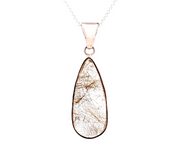 Sterling Silver Rutilated Quartz Necklace