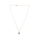0.26 CTW Diamond Cluster Necklace in 18k Rose Gold