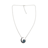 Sterling Silver Ocean Wave Necklace