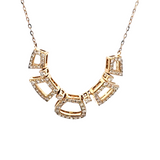 0.66 CTW Diamond Necklace in 18k Yellow Gold