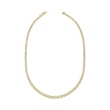 14K Gold Diamond Bezel Necklace - 1.43ct
