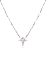 0.28 CTW Diamond Bethlehem Star Necklace in 14kt White Gold