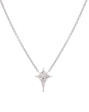 14kt white gold diamond kite shaped pendant