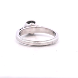 0.64 CTW Diamond Halo Engagement Ring in 14k White Gold, Size 7