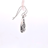 Sterling Silver Love The Sea Hoop Drop Earrings