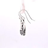 Sterling Silver Love The Sea Hoop Drop Earrings
