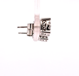 0.32 CTW Diamond Cluster Earrings in 14k White Gold