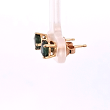 1.20 CTW Sapphire Stud Earrings in 14k Yellow Gold