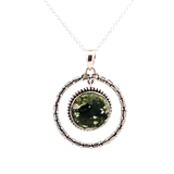 Sterlling Silver Chrome Chalcedony Necklace