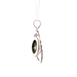 Sterlling Silver Chrome Chalcedony Necklace