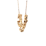 0.66 CTW Diamond Necklace in 18k Yellow Gold