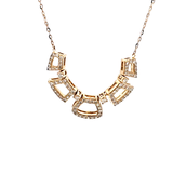 0.66 CTW Diamond Necklace in 18k Yellow Gold