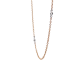 0.36 CTW Diamond By the Yard Necklace in 14k Yellow and White Gold