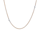 0.36 CTW Diamond By the Yard Necklace in 14k Yellow and White Gold