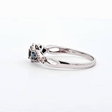 0.38CT. Caribbean Blue Diamond Ring in 14kt White Gold, Size 9.25