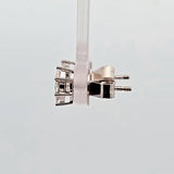 0.31 CTW Marquise Shaped Designer Cut Diamond Stud Earrings in 14kt White Gold