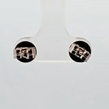 0.31 CTW Marquise Shaped Designer Cut Diamond Stud Earrings in 14kt White Gold