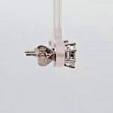 0.31 CTW Marquise Shaped Designer Cut Diamond Stud Earrings in 14kt White Gold