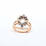 0.45 CTW Diamond Solitaire Enhancer Wrap Jacket in 14kt Yellow and White Gold, Size 7.75