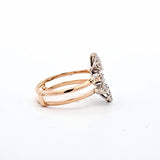 0.45 CTW Diamond Solitaire Enhancer Wrap Jacket in 14kt Yellow and White Gold, Size 7.75