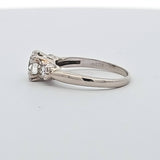 1.22 CTW Round Cut Diamond Engagement Ring in 14k White Gold-Size 6.25