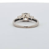 1.22 CTW Round Cut Diamond Engagement Ring in 14k White Gold-Size 6.25