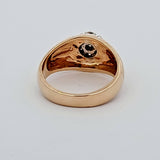 0.63 CTW Diamond Cluster Ring in 14k Yellow and White Gold, Size 9