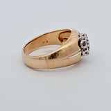 0.63 CTW Diamond Cluster Ring in 14k Yellow and White Gold, Size 9